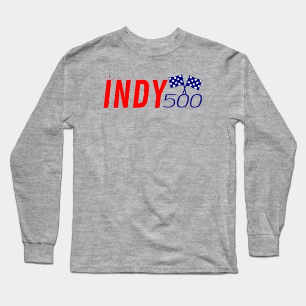 Indy 500 graphic design Long Sleeve T-Shirt by GearGlide Outfitters